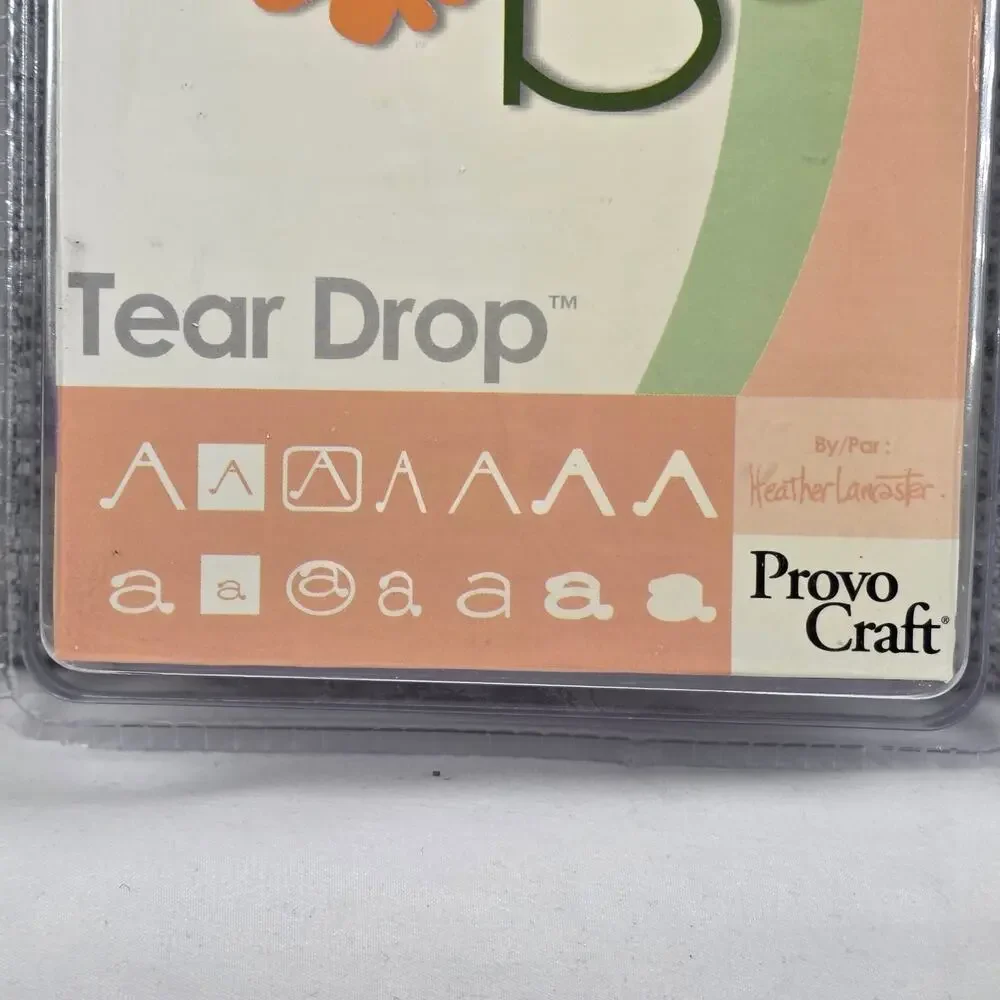 CRICUT TEAR DROP FONT CARTRIDGE – NIB – PROVO CRAFT – SCRAPBOOKING